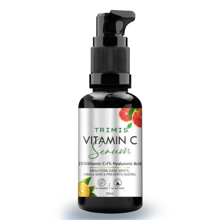 Vitamin C Serum | 20% Vitamin C + 1% Hyaluronic Acid | Brightening & Anti-Aging Face Serum | Reduces Dark Spots & Wrinkles | Hydrates & Restores Skin | Paraben-Free & Sulfate-Free | 30ml